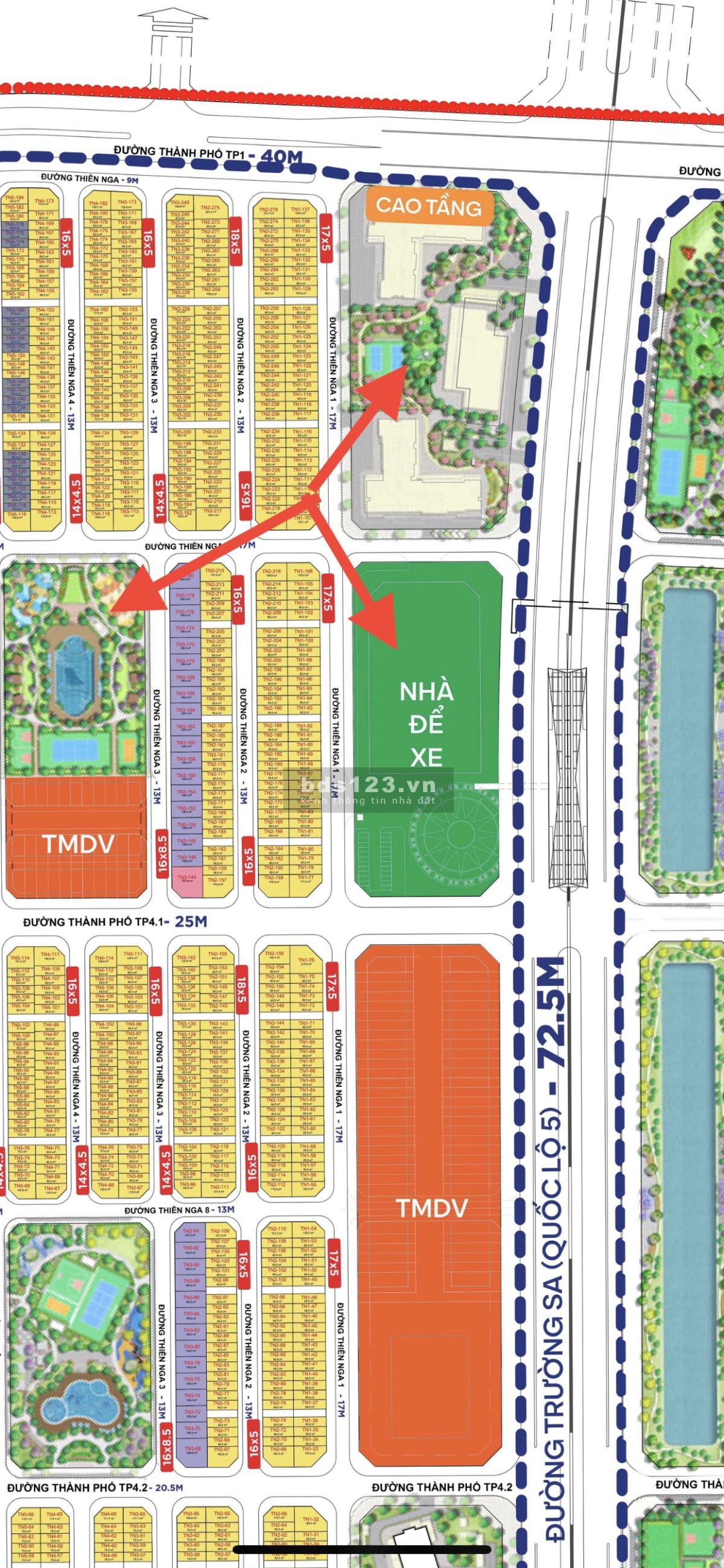 CHính chủ gửi bán TN1-110 85m đối diện 2 toà chung cư, 1 văn phòng 45 tầng phân khu Tinh Hoa