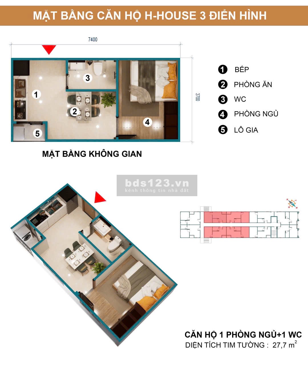 Mở bán Căn hộ H'House 3 Đường Vườn Lài, An Phú Đông, Quận 12 - 1ty2/căn - full nội thất cao cấp,