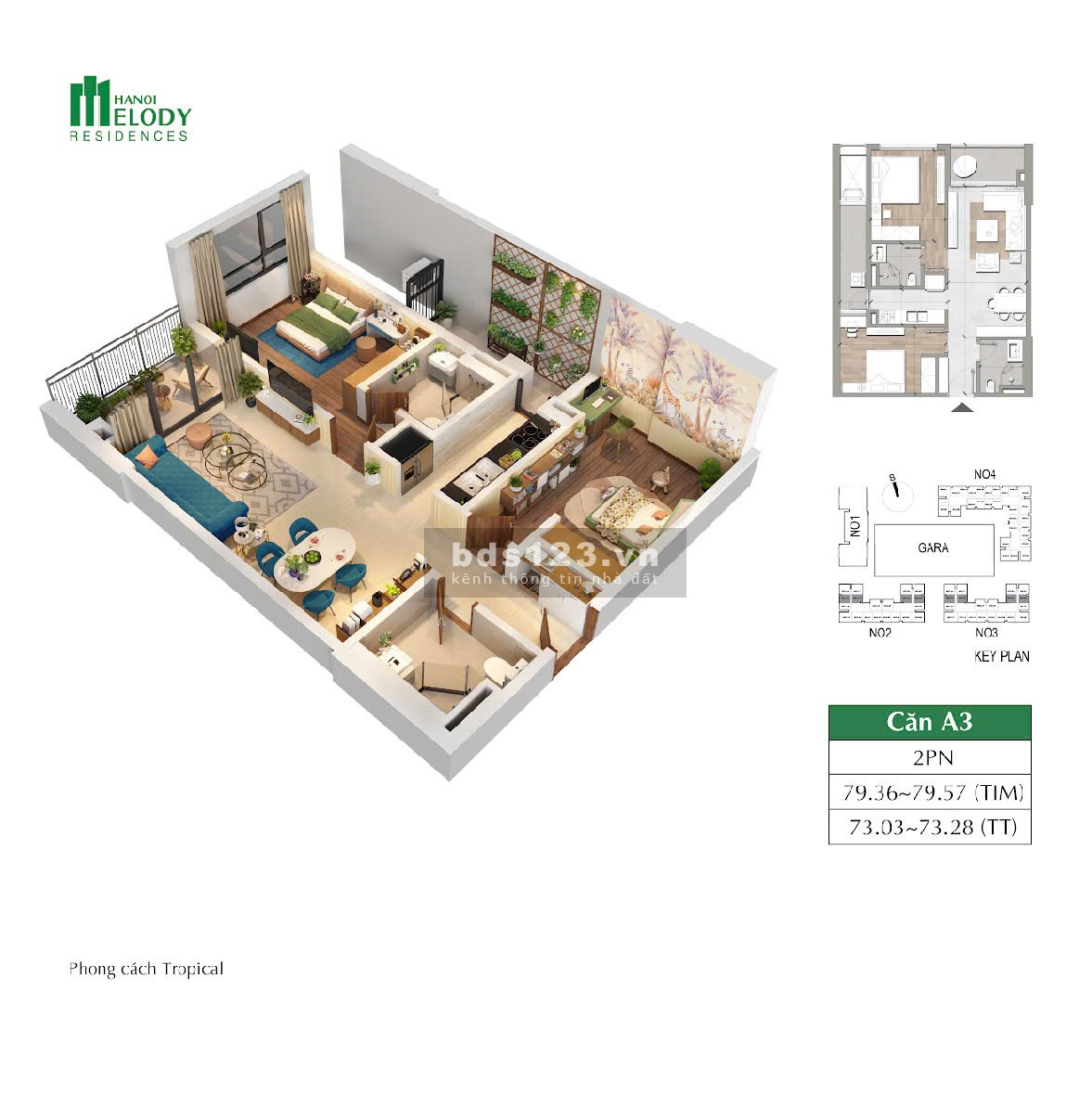 All in tổ hợp căn hộ NO2 NO3 NO4 Hà Nội Melody Residences vị trí siêu đẹp.