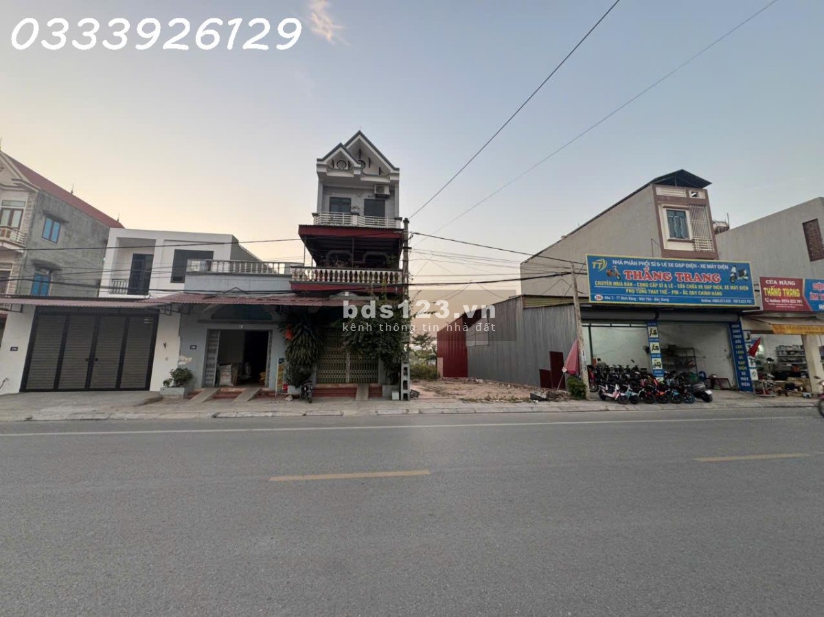 Bán lô đất mặt tiền hơn 7M nằm trên tỉnh lộ 298, Bích Động, TX.Việt Yên, Bắc Giang