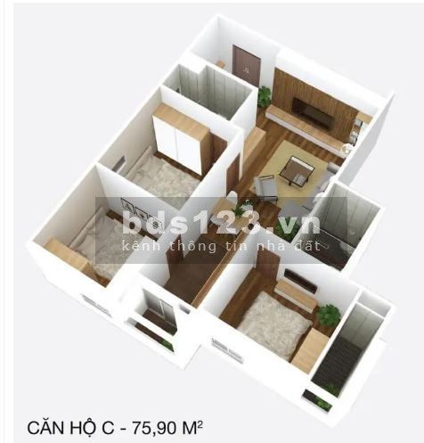 Bán nhà riêng tại Osaka Complex TP Hà Nội- Toà A - 77 mét 3 ngủ - tầng 25, sổ đỏ lâu dài