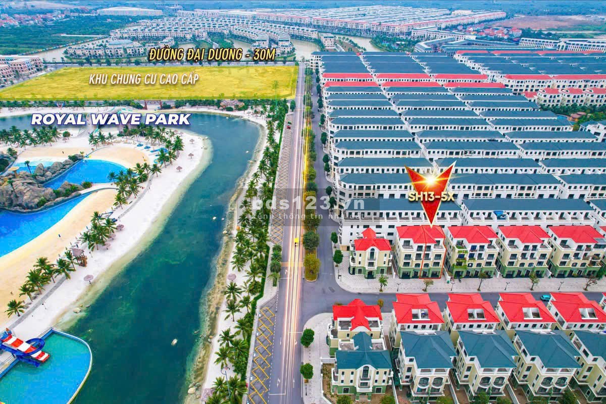 Bán BT Song Lập 160m trục đường rộng 20m sát biển hồ tạo sóng Vinhomes Ocean Park 2 giá 26 tỷ
