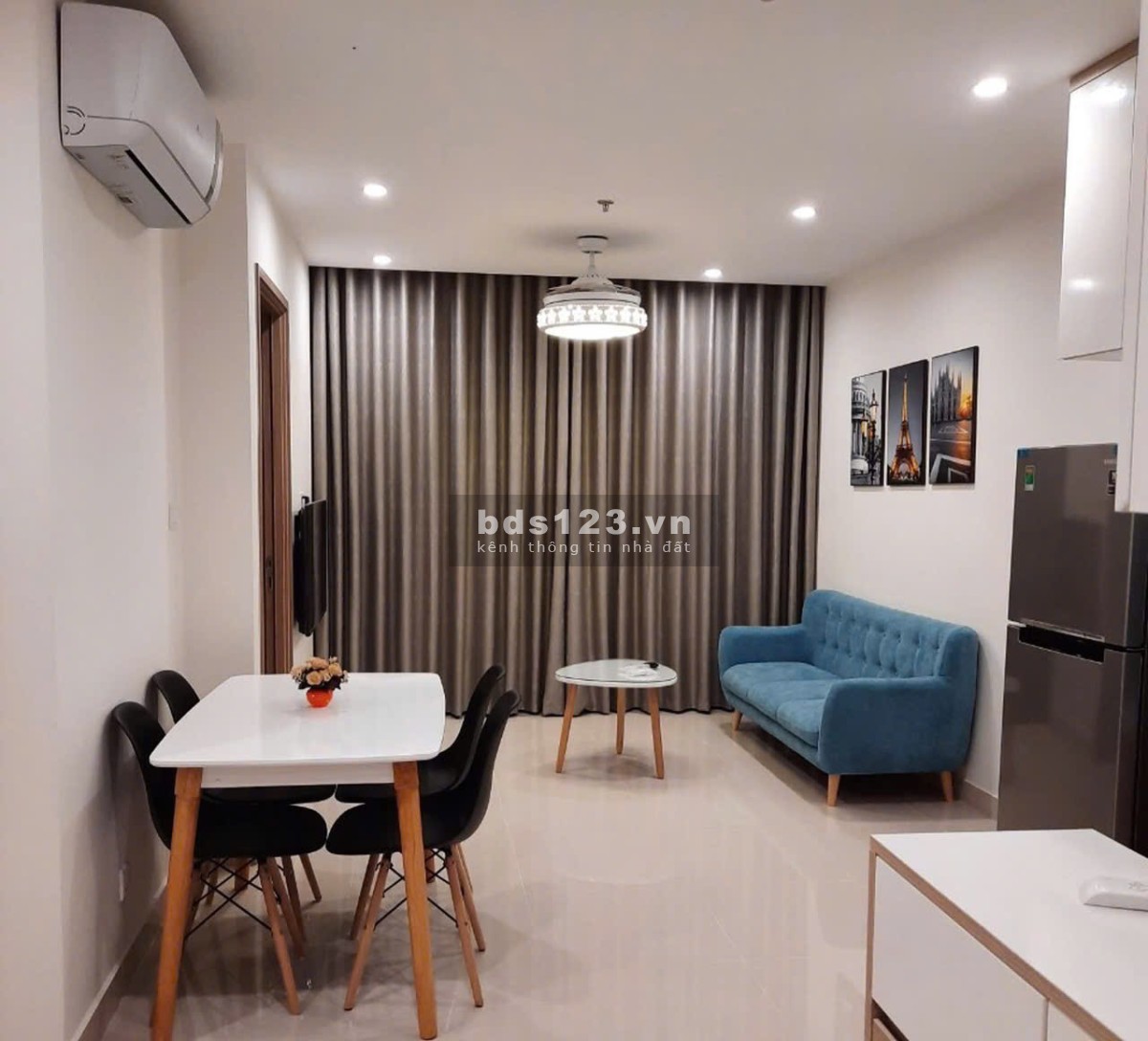 C/C Screc Tower, 974A Trường Sa, Q3: 10tr/tháng, 1pn, nội thất mới, 60m2