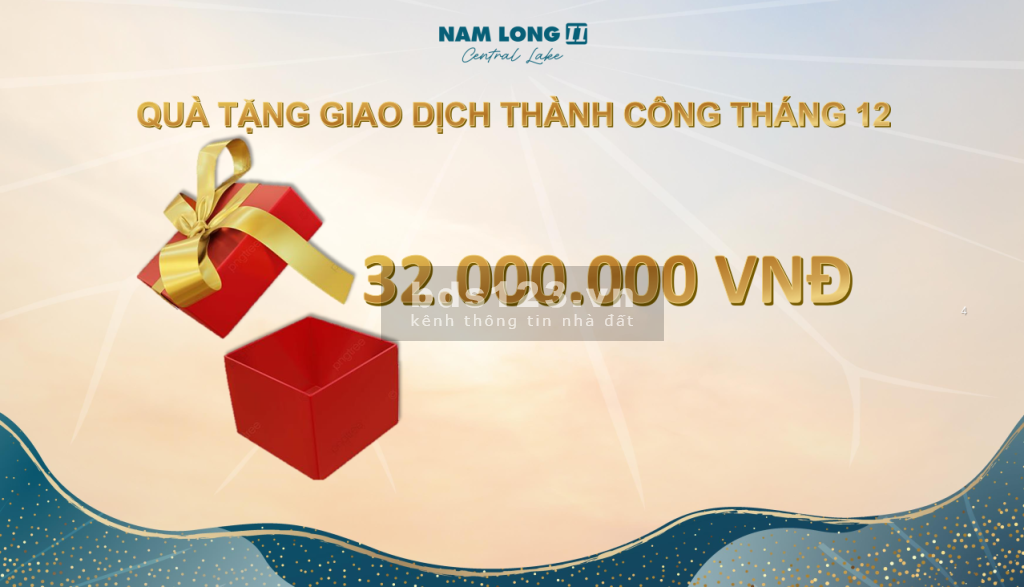 Ưu đãi vàng chỉ có tại Nam Long II Central Lake