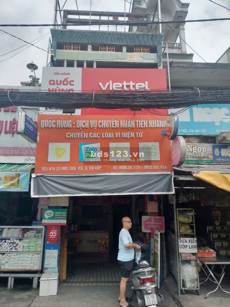 Bán nhà mặt tiền chợ khu dân cư đông đúc dễ kinh doanh