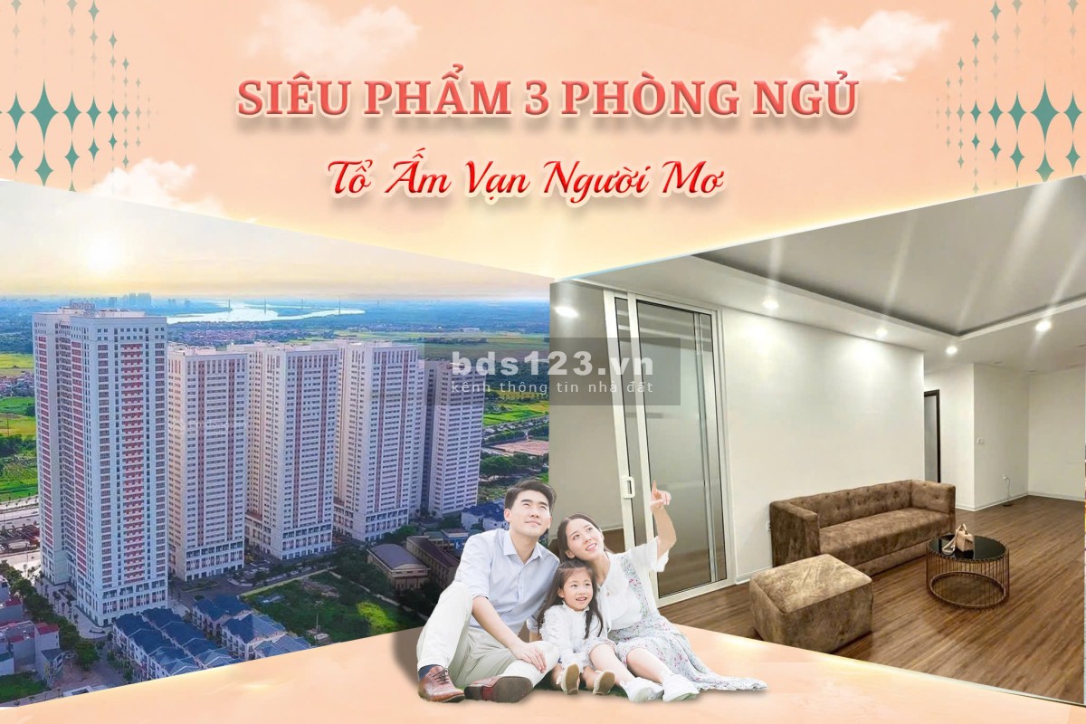 Siêu phẩm duy nhất 3 phòng ngủ, diện tích rộng 91M² - Nhận nhà ở