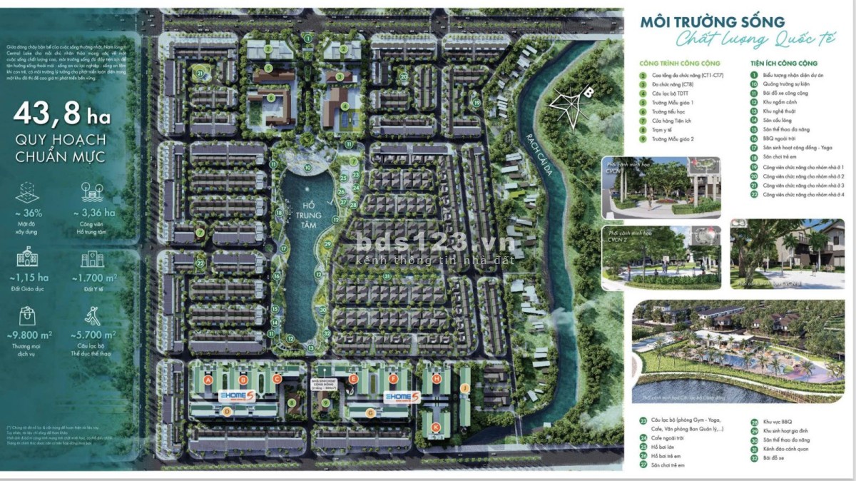 Đất Nền - Biệt Thự - Shophouse Đẹp Nhất Nam Long II Central Lake Cần Thơ