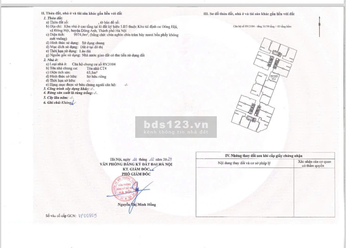 Bán gấp căn hộ 2 phòng ngủ, view sông – Giá rẻ nhất dự án