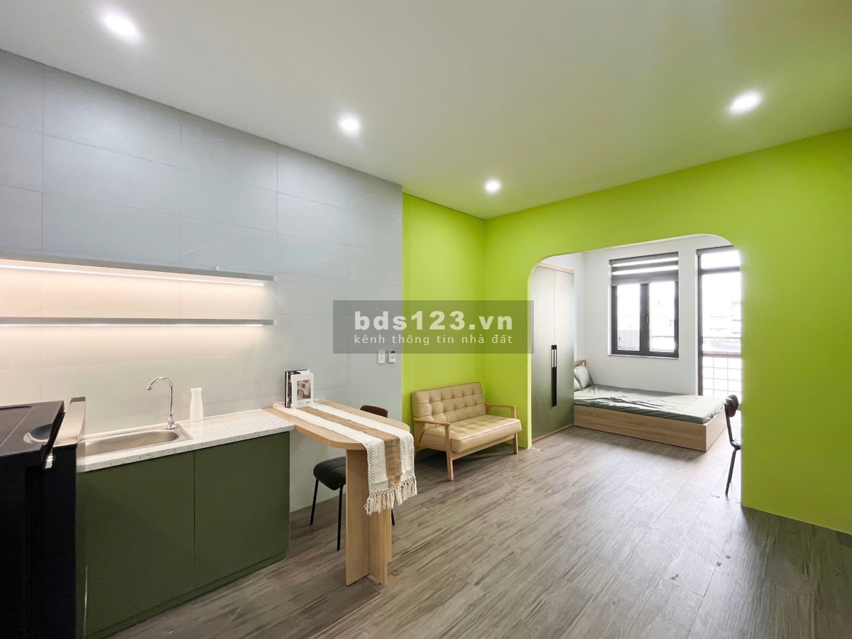 Cho thuê căn hộ 40m², full nội thất, ban công siêu đẹp, đường Nguyễn Thị Nhỏ, Quận Tân Bình