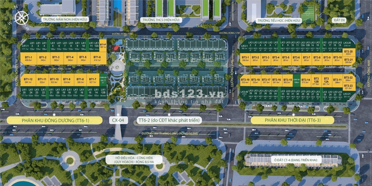 Cho thuê shophouse, biệt thự Avenue Garden, Tây Tựu, quận Bắc Từ Liêm
