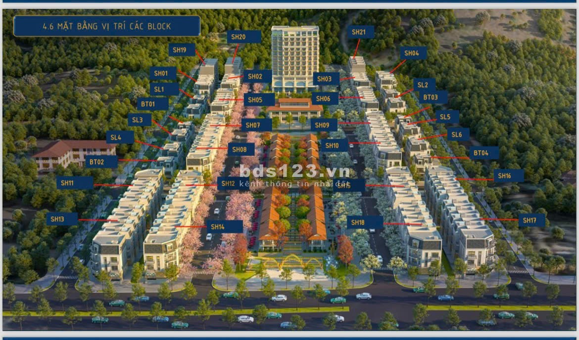Cần bán gấp căn shophouse ngoại giao để đầu tư, mặt đường Quốc Lộ 6, trước dự án Sun Group