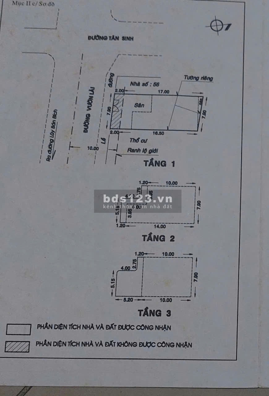 Mặt tiền đường Vườn Lài gần Lũy Bán Bích, DT 7, 9MX18M. 2 Lầu cực đẹp