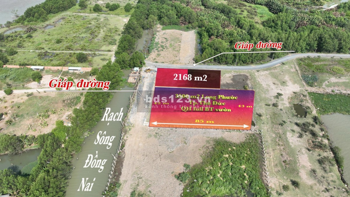 Bán 2 lô đất Long phước 10tr5/m2.