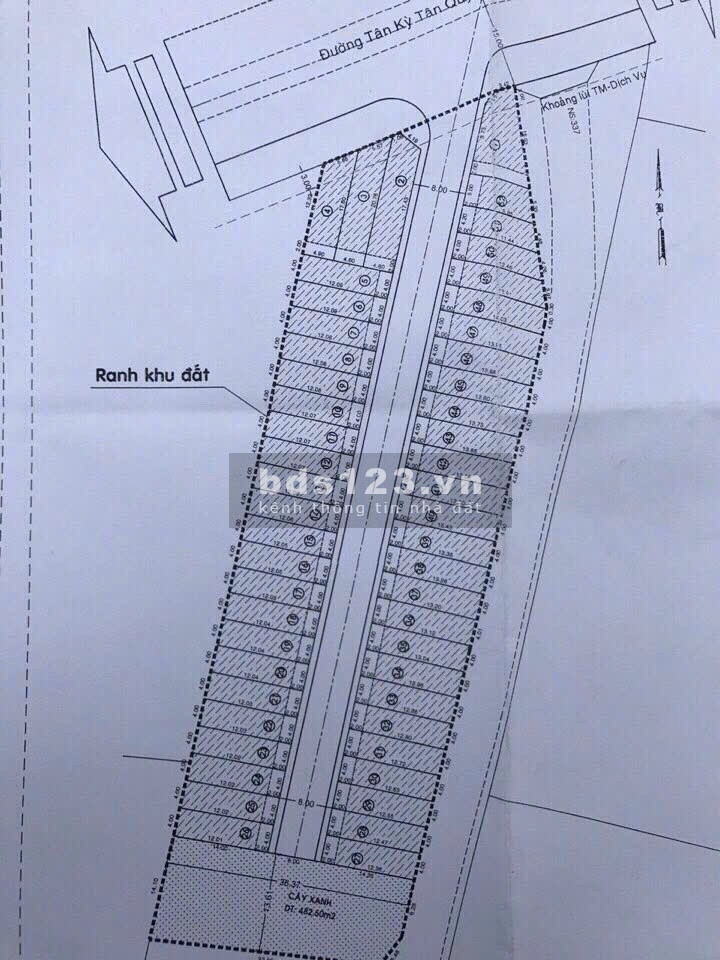 Bán lô đất hẻm vip 8m Tân Kỳ Tân Quý ngay Aeon Tân Phú. DT 4mx14m, vuông vức, SHR, giá 7.2 tỷ TL