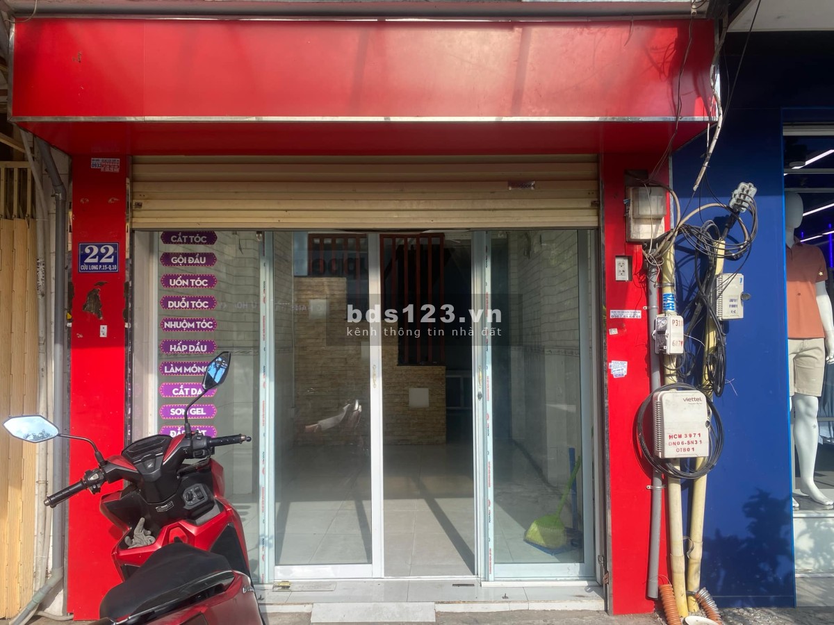 Cho Thuê Nhà Số 22 Đường Cửu Long P15 Q10, Ngang 3.2Mx9M, 1 Lầu 2PN 1WC