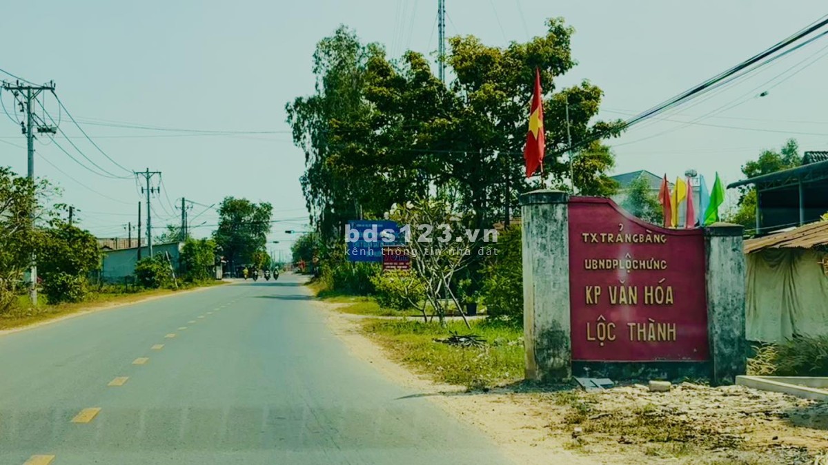 Bán đất xây nhà trọ ngay KCN Phước Đông thị xã Trảng Bàng mặt tiền đường nhựa 12m