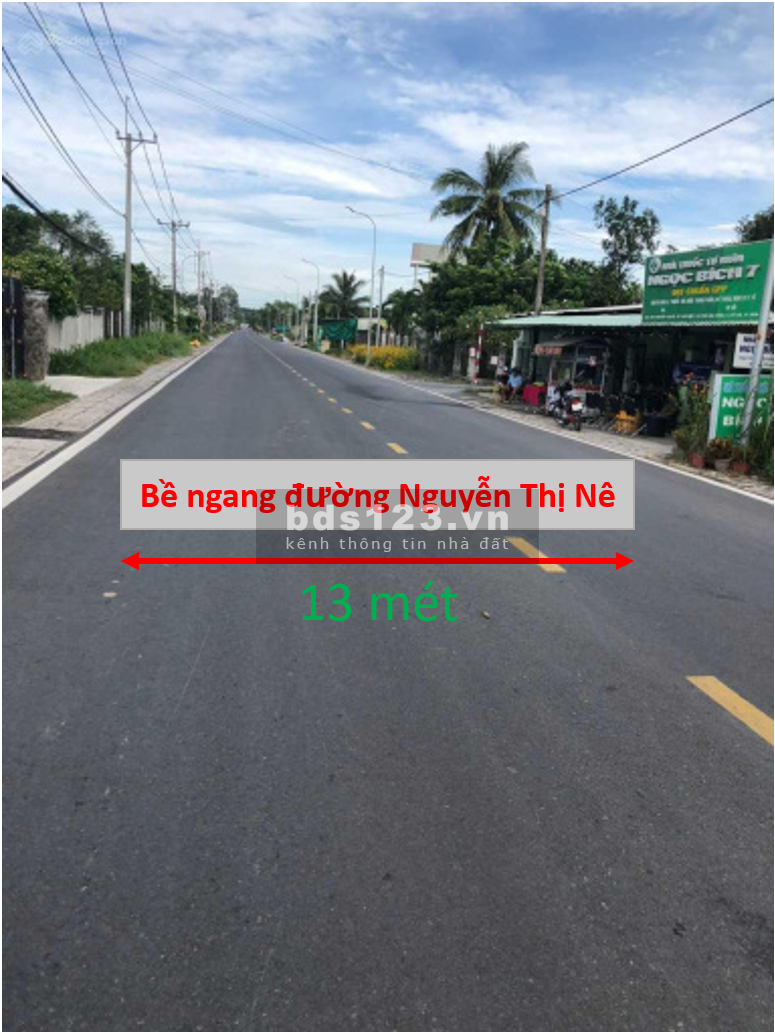 Đất sổ hồng full thổ cư, 107m2 đường Nguyễn Thị Nê (THƯƠNG LƯỢNG)