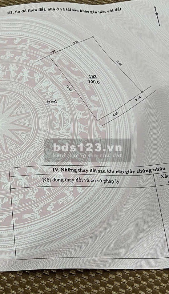 Hàng xóm KĐT Ao Sào Thịnh Liệt – 100M2, MT 8,2M – Ô tô nhỏ lùi thoải mái – Thửa đất đẹp