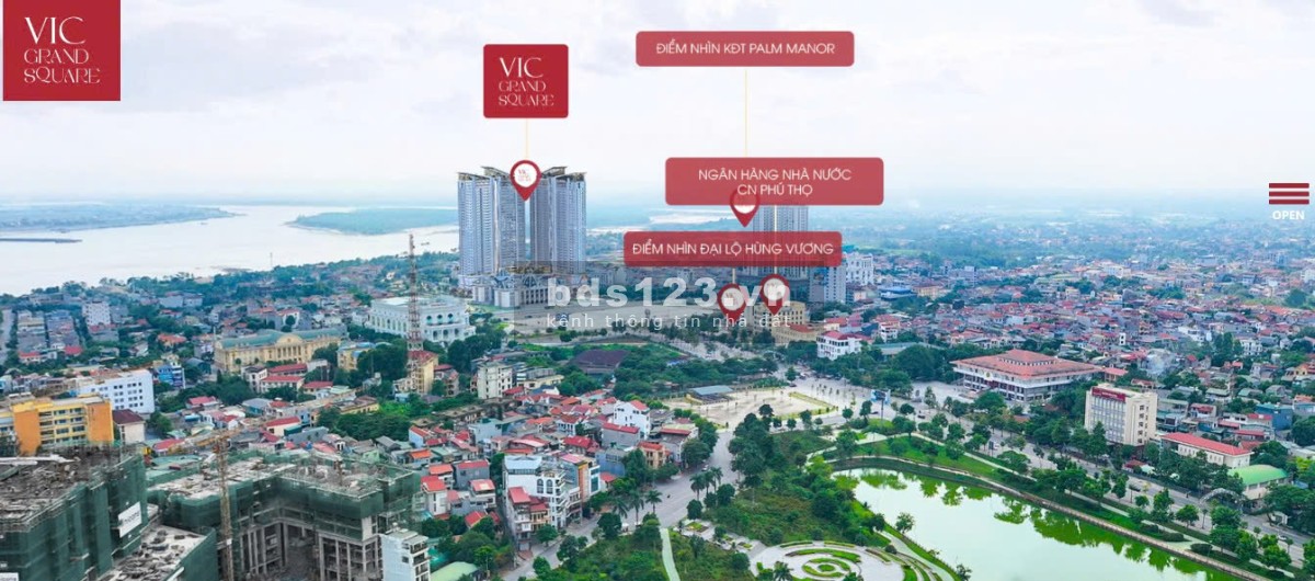 Căn hộ đẹp nhất và dễ đầu tư nhất của toà I dự án Vic Grand Square - Việt Trì
