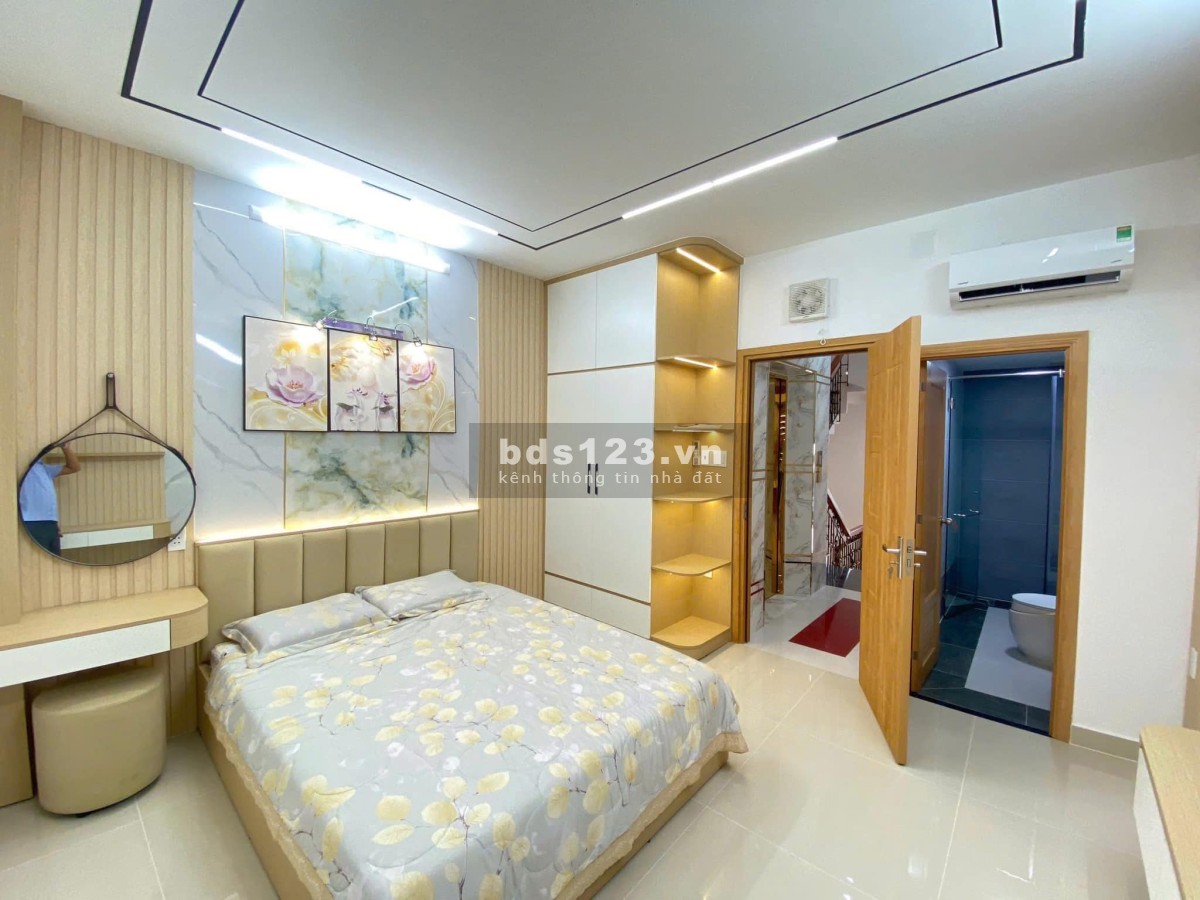 Nhà mặt tiền đường Mã Lò giá 13tỷ2 (4m*24m) có thang máy, gần ngã tư 4 Xã nhà mới 6 lầu có nội thất.