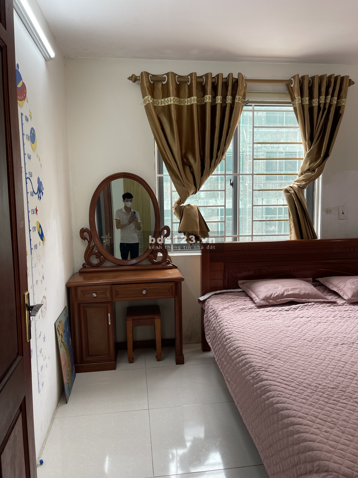 Thuê chung cư 45m2, 2 phòng ngủ full nội thất