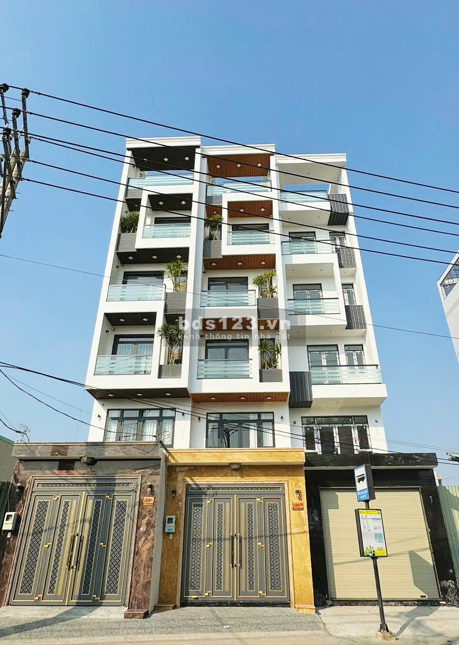 Nhà mặt tiền đường Mã Lò giá 13tỷ2 (4m*24m) có thang máy, gần ngã tư 4 Xã nhà mới 6 lầu có nội thất.