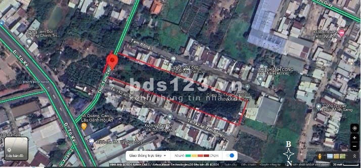 Chính chủ: Bán đất mt đường Thới Tam Thôn 18 xã Thới Tam Thôn. Diện tích: 5538.7m2.