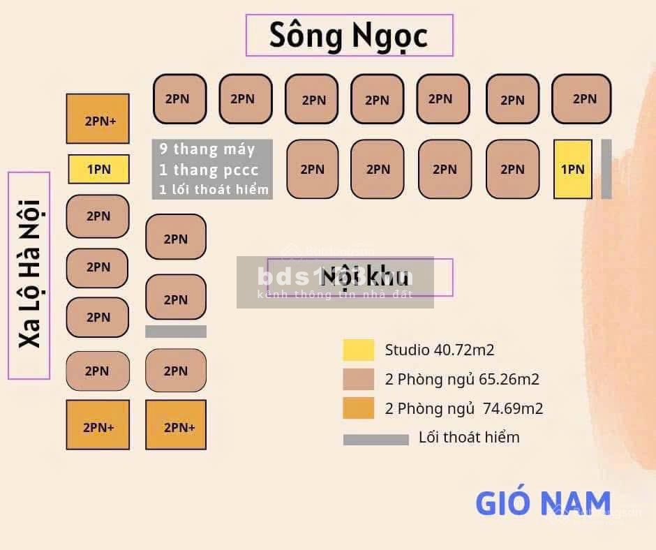 Căn hộ The Gió Riverside - Cđt An Gia: 10 phút đến trung tâm giá từ 1,6 tỷ!
