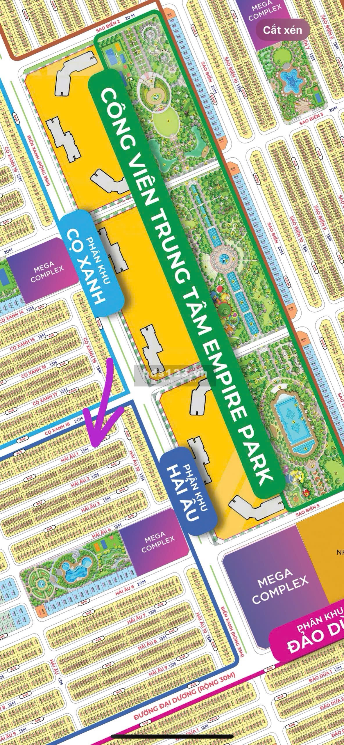 Bán gấp xẻ khe Hải Âu gần cv, trục đường lớn giá mềm nhất Vinhomes Ocean Park 2 giá 9,x tỷ