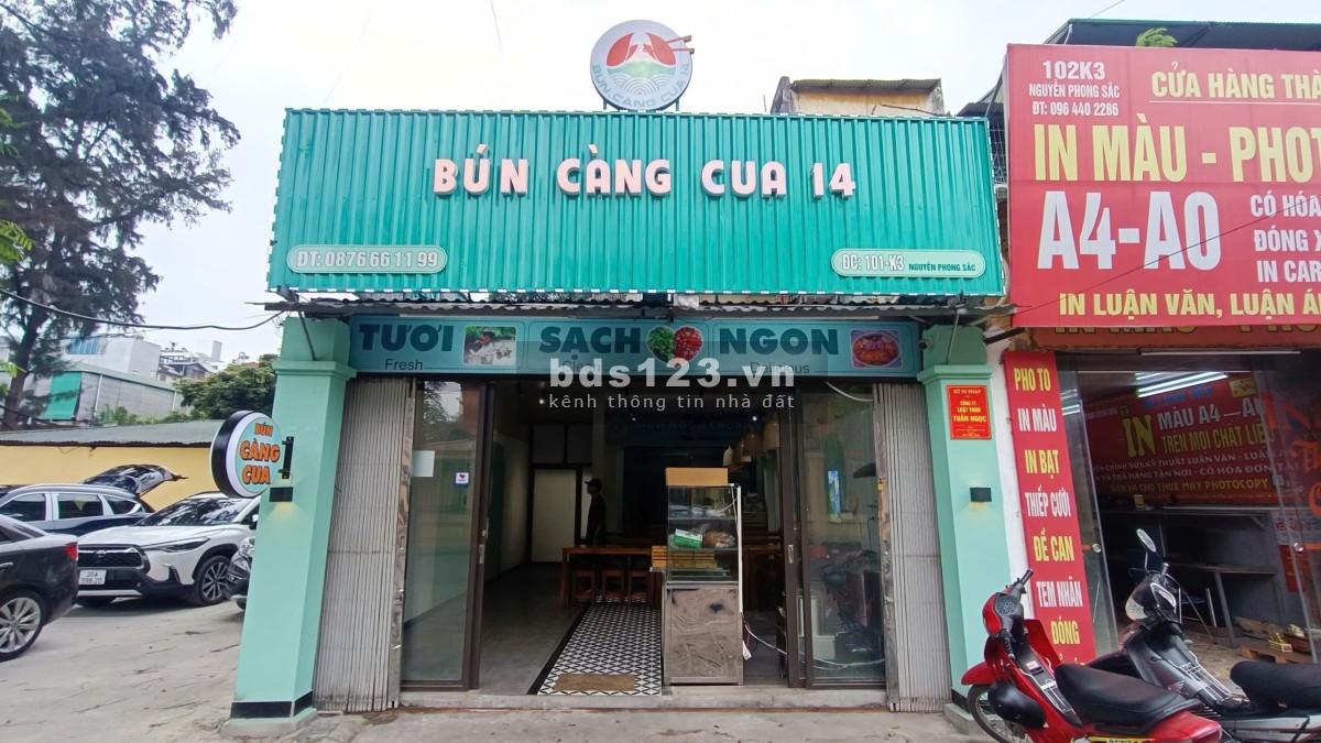 Mặt Phố KINH DOANH Nguyễn Chí Thanh - Ba Đình. DT: 100m - MT: 4,5m - Giá: 25tr.