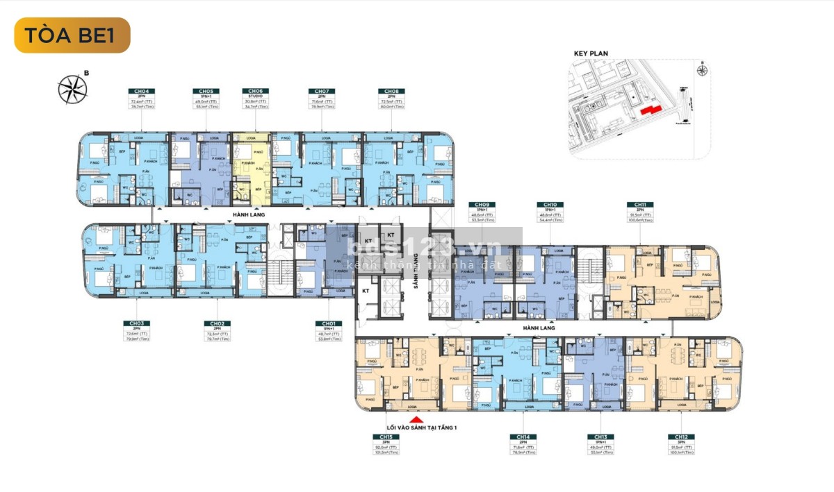 Chính chủ bán căn 2PN khu The Beverly 72m2 giá 3,7 Tỷ