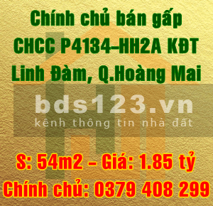 Cần Bán Gấp CHCC phòng 4134 Toà HH2A Linh Đàm, Hoàng Mai Hà Nội