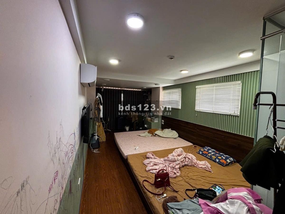 Bán nhà 50m, 14 tỷ, 9 tầng, thang máy, bể bơi, 2 thoáng, Đội Cấn Ba Đình