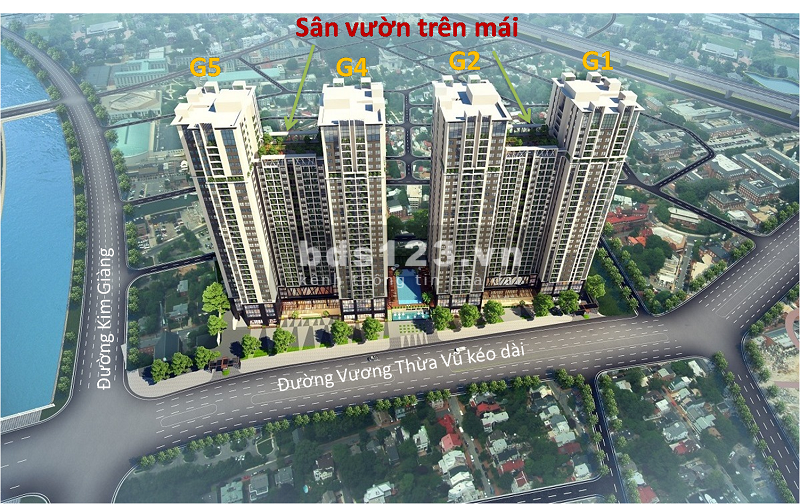 - Bán căn hộ chung cư Quận Thanh Xuân, Hà Nội - Five Star Kim Giang 2 phòng ngủ