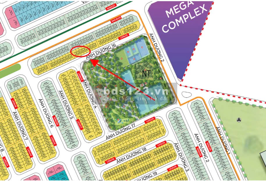 Bán LK Ánh Dương view vườn hoa, công viên tại Vinhomes Ocean Park 3 giá 10,1 tỷ