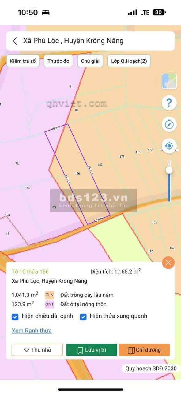 Chính chủ cần bán lô đất 1200m2 CLN - Krông Năng - Đắk Lắk