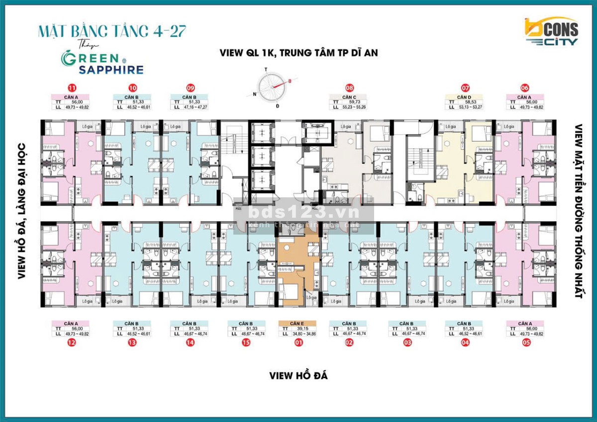 160tr/ căn 1pn - 1 tầng chỉ có 1 căn.