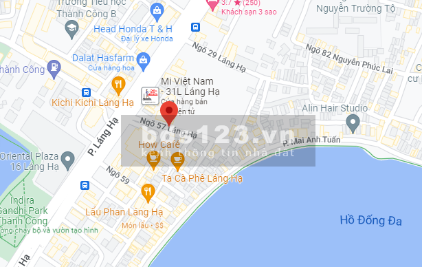 Cho thuê văn phòng - Toà nhà Sunrise Building (lầu 3) tại Láng Hạ, Ba Đình, Hà Nội
