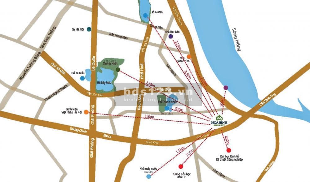 Bán căn 2PN 70M2 - 4 tỷ 2 - Full nội thất - Hòa Bình Green City - 505 Minh Khai