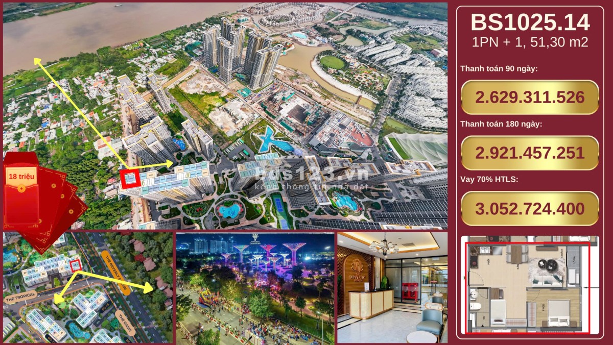 Giỏ hàng giá tốt Tháng 3 Giá Trực Tiếp Chủ Đầu Tư Vinhomes Grand Park Quận 9