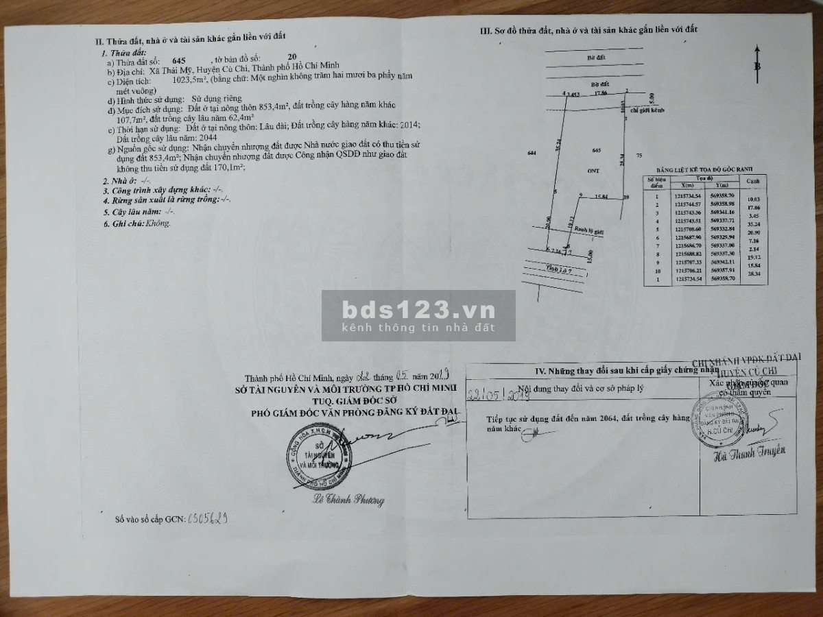 Chính chủ cần bán đất nền Củ Chi cực đẹp