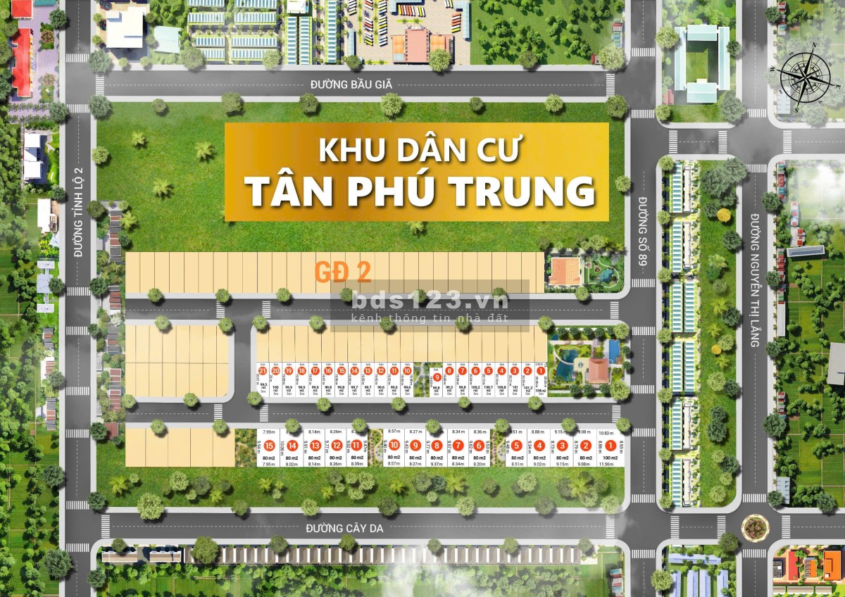Mở bán đất nền Củ Chi, Tân Phú Trung - Giá chỉ từ 1.9 tỷ