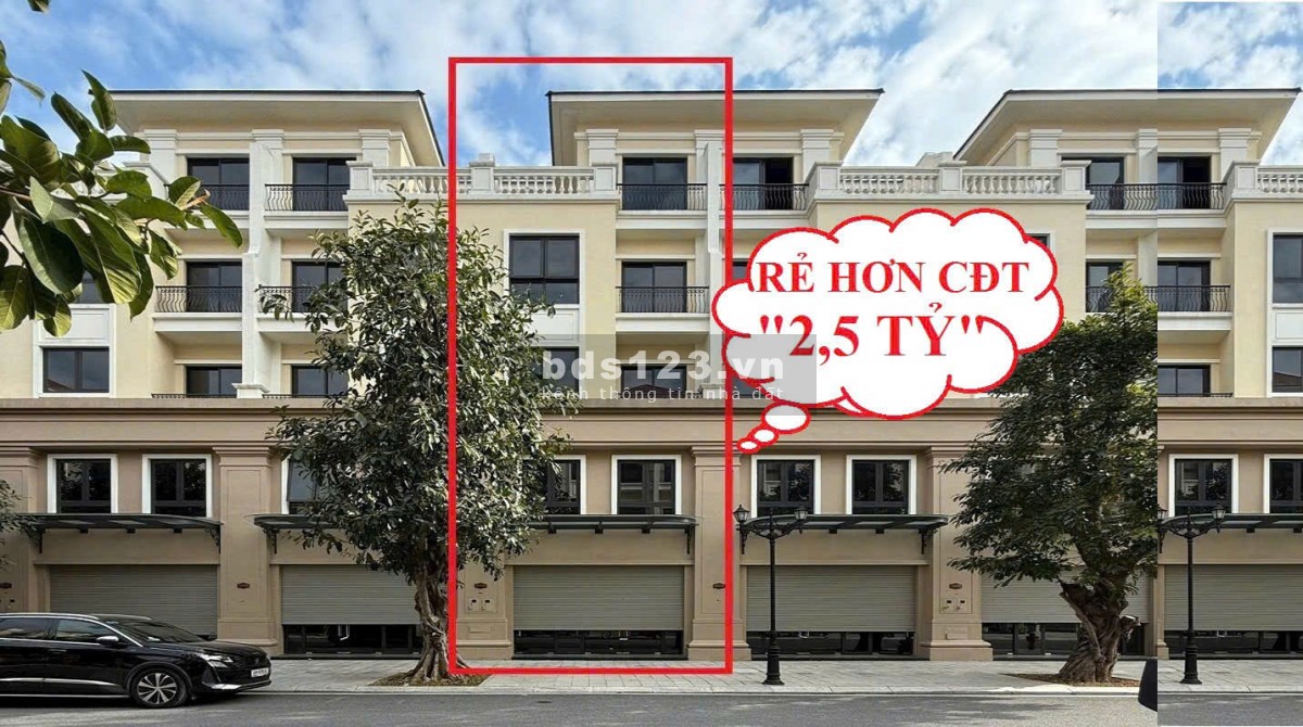 Căn liền kề Vịnh Tây giá rẻ ngay cạnh tổ hợp 40 toà chung cư và tiện ích. Cam kết lãi ngay khi mua