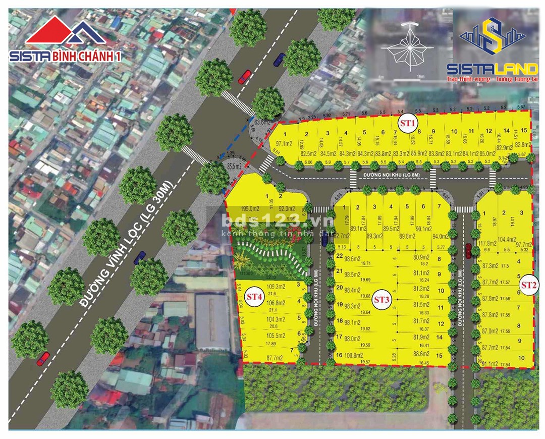 Chính chủ bán đất tại KDC Sista Bình Chánh, Vĩnh Lộc