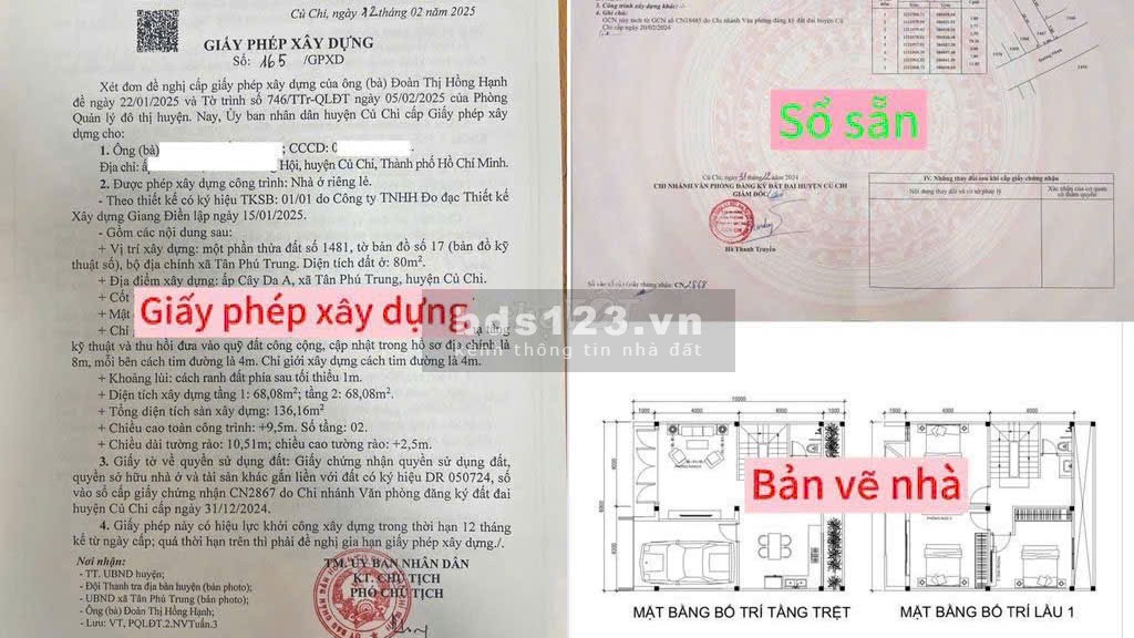 Đất nên Tân Phú Trung - Củ Chi. Giá chỉ từ 1,8 tỷ/nền – Sổ hồng riêng từng nền