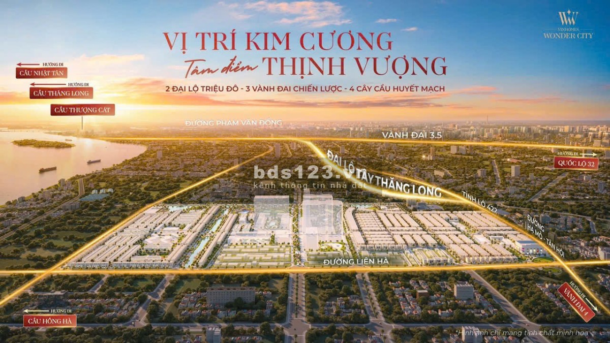 Bán bt Song Lập 228m gần sông, công viên, đại lộ chính, khu khép kín Vinhomes Đan Phượng giá 38 tỷ