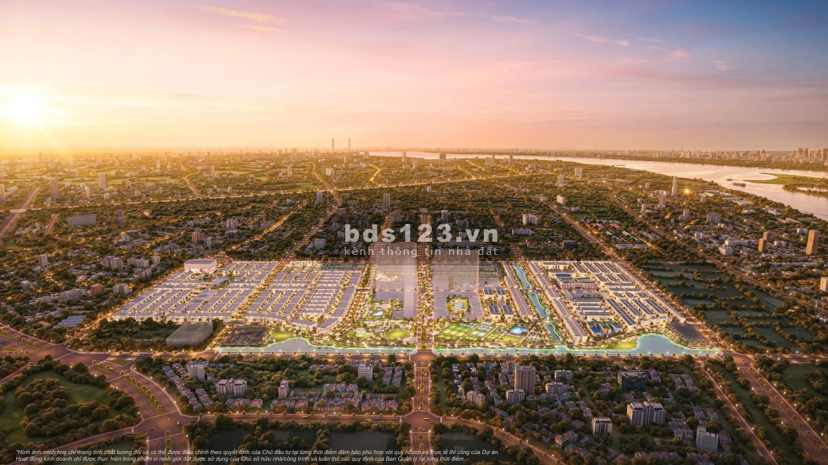 Bán bt Song Lập 228m gần sông, công viên, đại lộ chính, khu khép kín Vinhomes Đan Phượng giá 38 tỷ