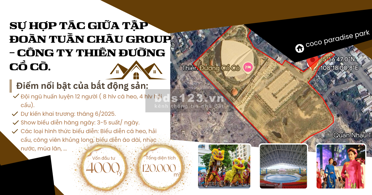 Dự án du lịch lớn nhất thuộc Tuần Châu Group tại miền Trung