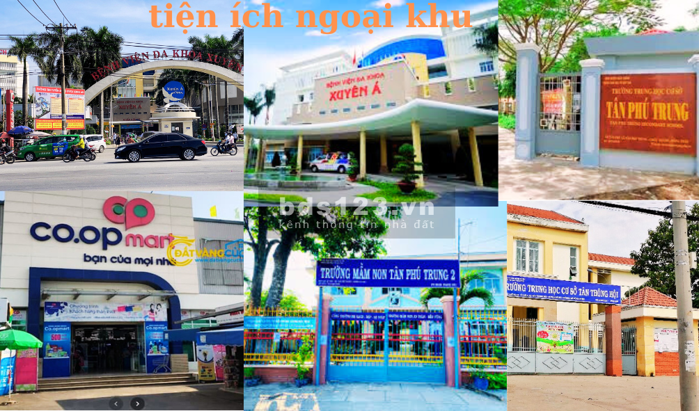 Chủ cần bán 90 lô đất khu dân cư Tân Phú Trung mặt tiền 10m 1tỷ950 bao công chứng