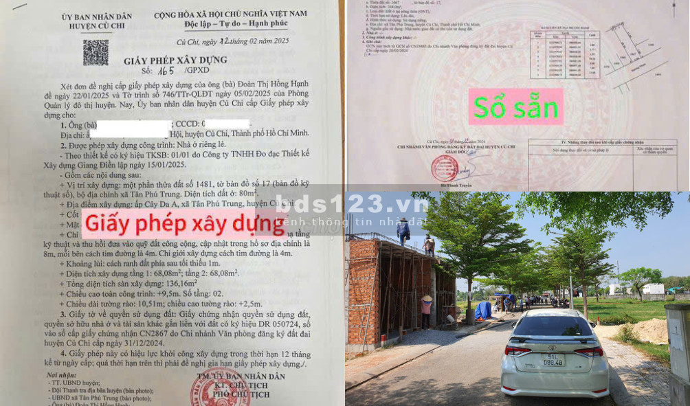 Chủ cần bán 90 lô đất khu dân cư Tân Phú Trung mặt tiền 10m 1tỷ950 bao công chứng